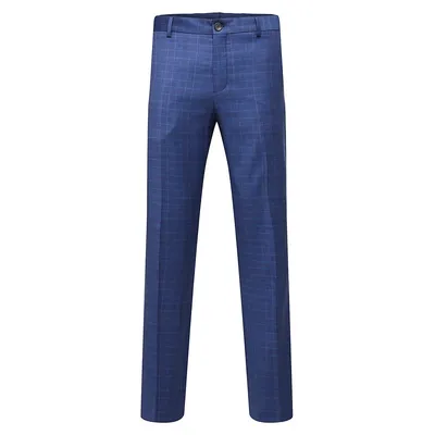 Neil Slim-Fit Check Trousers