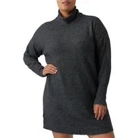 Plus Rollneck Sweater Dress
