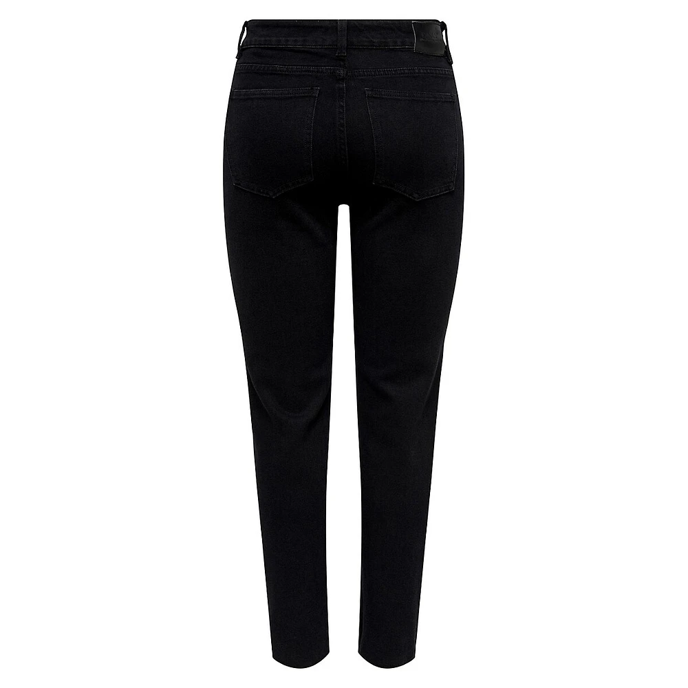 Emily High-Waist Straight Leg Ankle Jeans