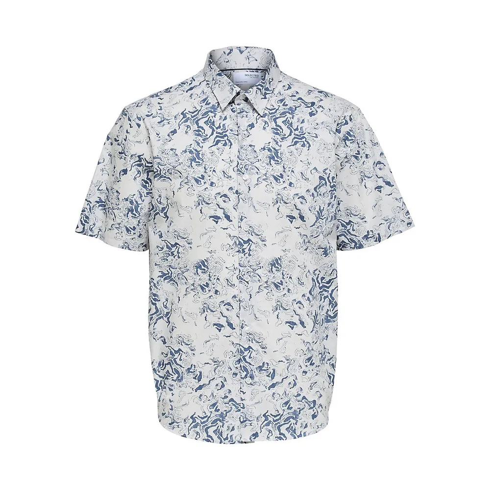 Relaxed-Fit Organic Cotton Short-Sleeve Shirt