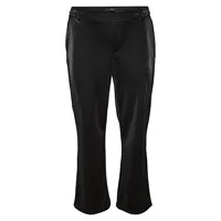 Plus Curve Sia Shiny Straight-Leg Pants