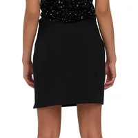 Troian Side-Slit Short Skirt