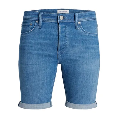 Rick Folded-Cuff Regular-Fit Denim Shorts