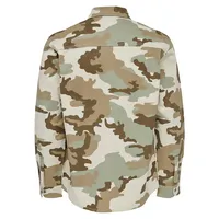 Veste-chemise à motif camouflage avec poche
