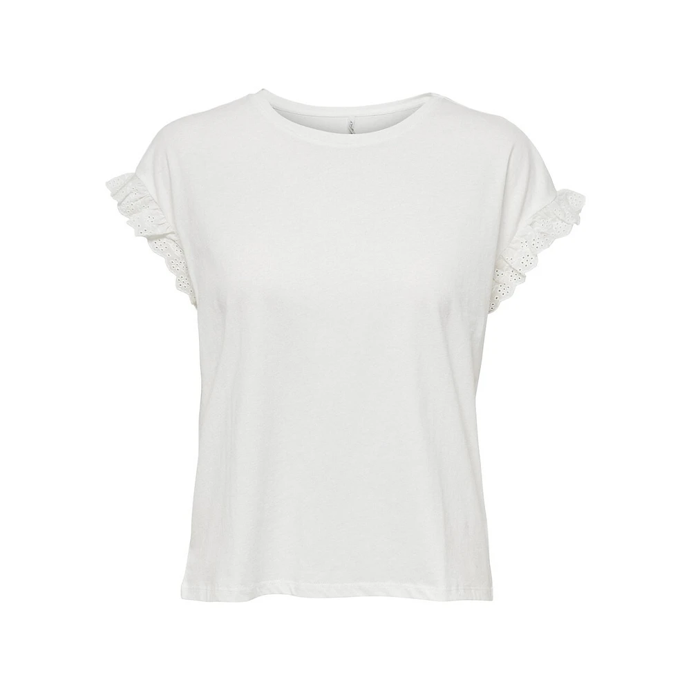 Eyelet-Sleeve T-Shirt