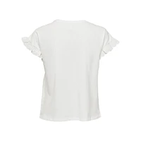 Eyelet-Sleeve T-Shirt