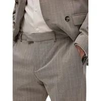 Elon Slim-Fit Pinstriped Flex Dress Pants