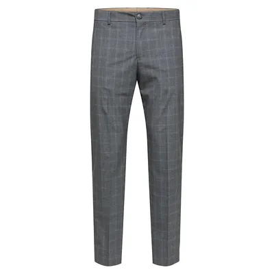 Liam Slim-Fit Check Trousers