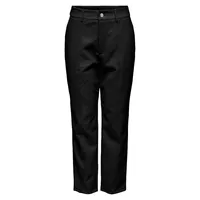 Straight Faux Leather Ankle Pants