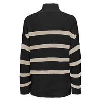 Bella Highneck Striped Sweater