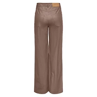 Hope Mady Wide-Leg Faux-Leather Pants
