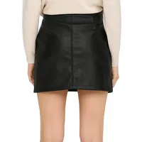 Faux Leather Mini Skirt