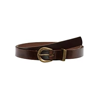 Ceinture fine en cuir Mina