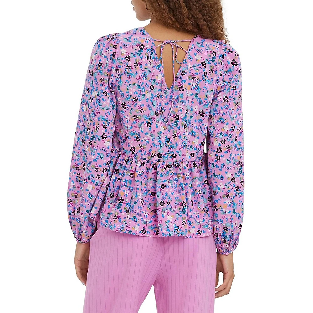 Lucia Back-Tie Floral Top