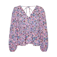 Lucia Back-Tie Floral Top