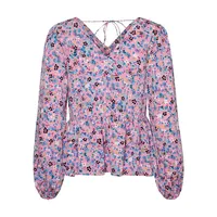 Lucia Back-Tie Floral Top