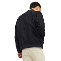 Rocky Faux Suede Bomber Jacket