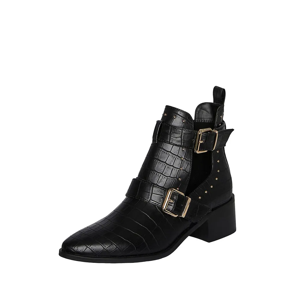 Rasca Croco-Embossed Boots