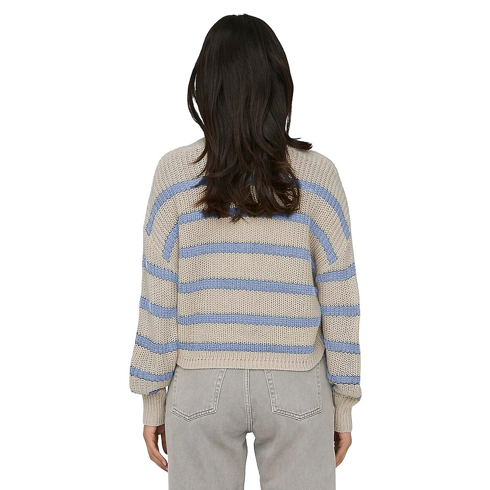 Carol Striped Knit Cardigan