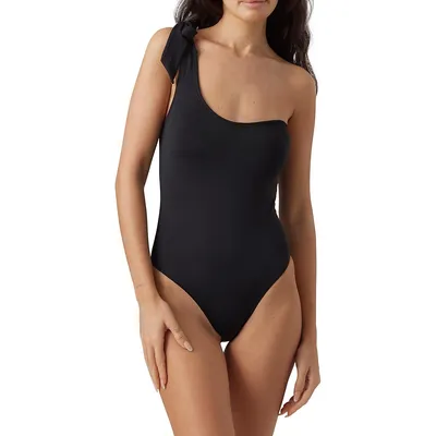 Jade One-Piece One-Shoulder Swimsuit