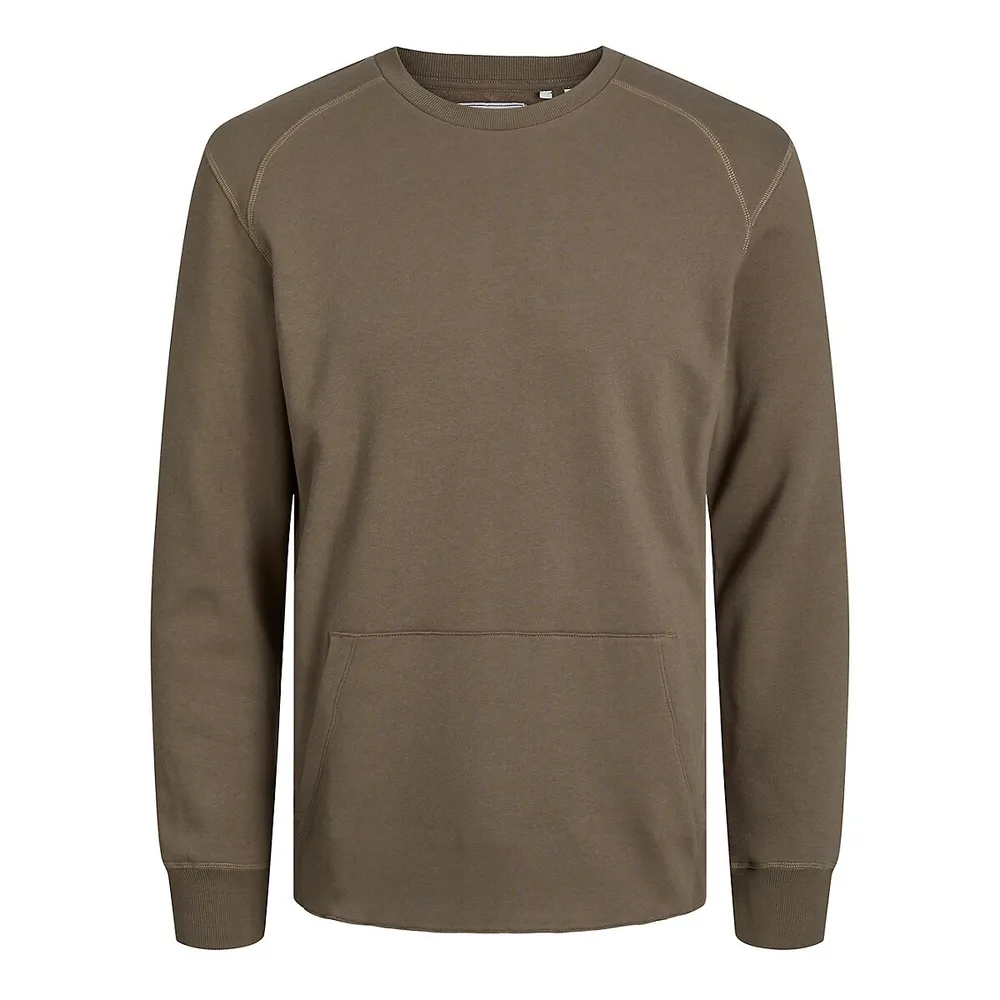 Regular-Fit Fleece Crewneck Sweatshirt