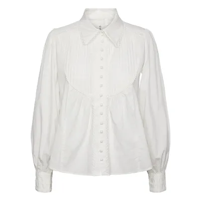 Melly Lace and Pintuck Organic Cotton Shirt