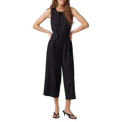 Milo String Fastening Cullote Jumpsuit