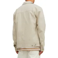 Sean Cotton-Linen Zip-Front Jacket