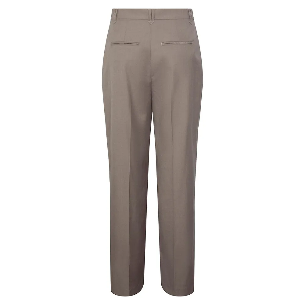 Funga High-Waist Pleated Trousers