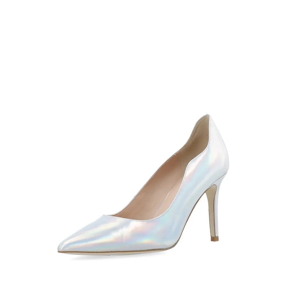 Biachic Wave Leather Pumps