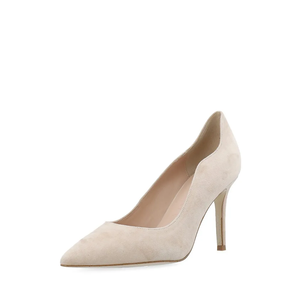 Biachic Wave Suede Pumps
