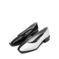 Biadiana Square-Toe Ballerina Flats