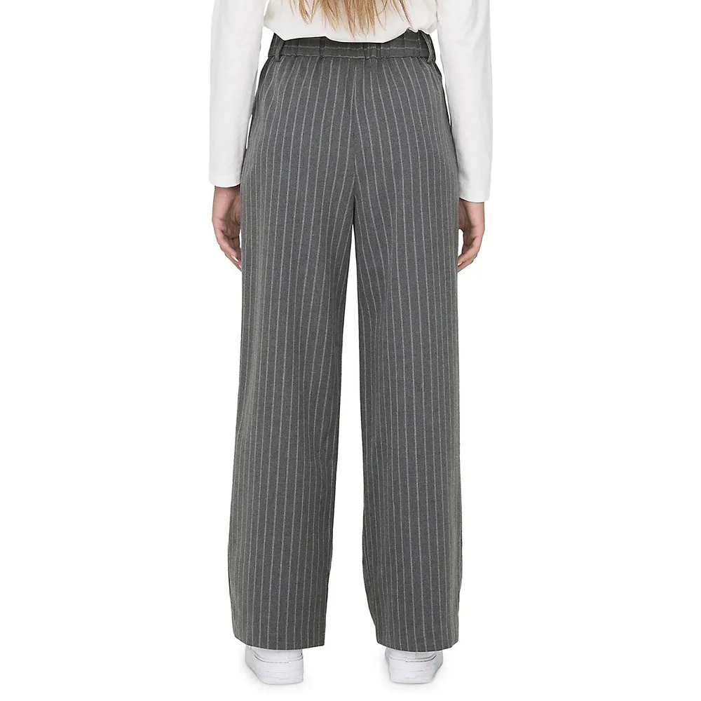 Dita Pinstripe Wide-Leg Pants
