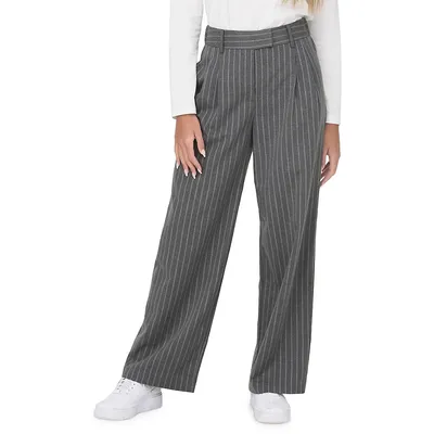 Dita Pinstripe Wide-Leg Pants