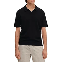 Linen and Organic Cotton-Blend Polo Shirt