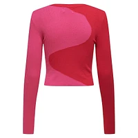 Polly Cropped Contour Colourblock Sweater