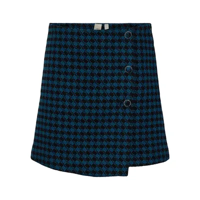 Vimma High-Waist Check Mini Skirt