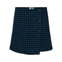 Vimma High-Waist Check Mini Skirt