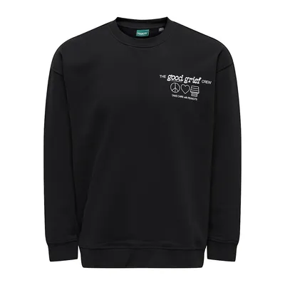 Only & Sons x Peanuts Take Care Collaboration Sweatshirt