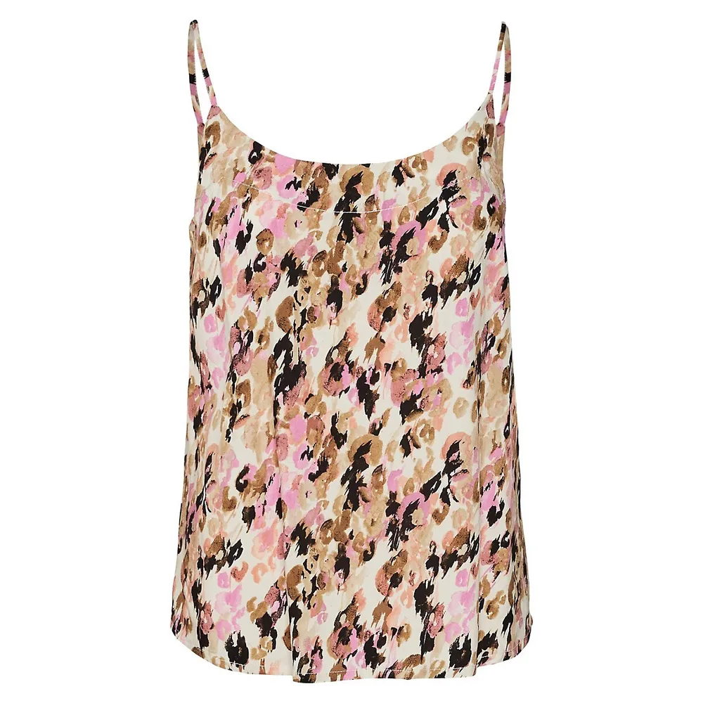 Sleeveless Floral Top