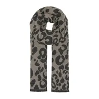 Mila Leopard-Print Scarf