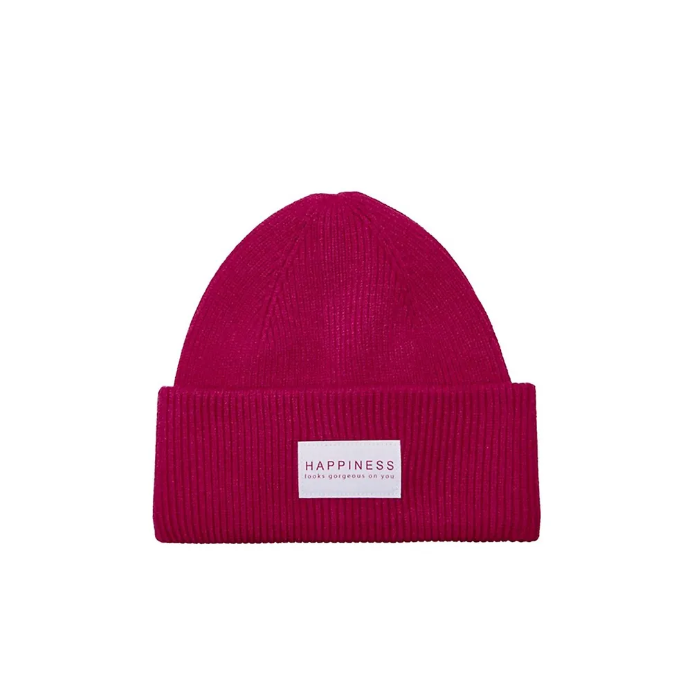 Alpha Life Logo Patch Ribbed Toque
