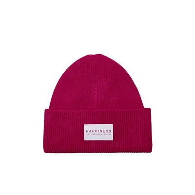 Alpha Life Logo Patch Ribbed Toque