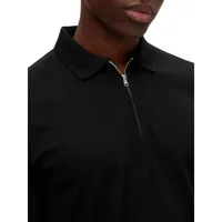 Half-Zip Front Polo Shirt