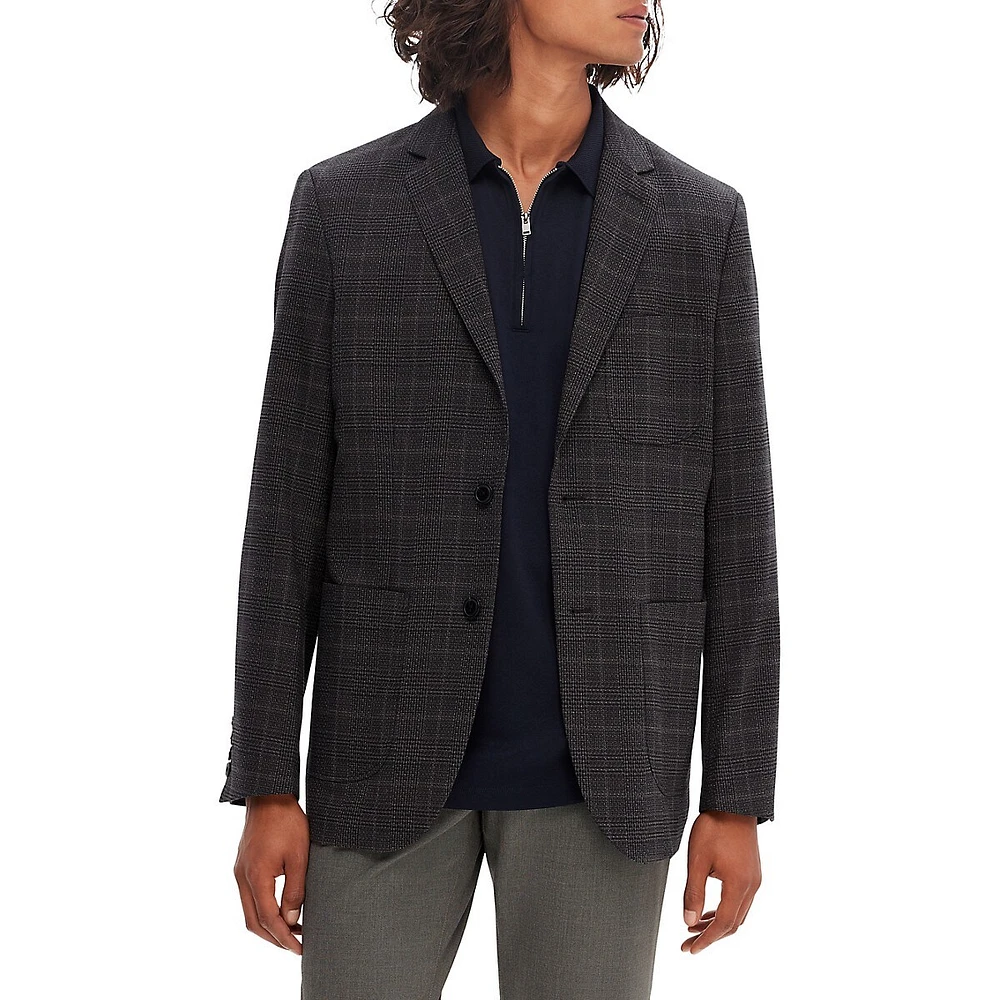 Knox Slim-Fit Check Blazer