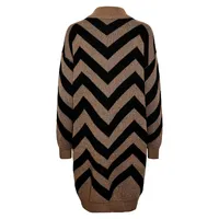 Kavalli Half-Zip Chevron Sweater Dress