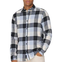 Long-Sleeve Check Cotton Shirt