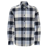 Long-Sleeve Check Cotton Shirt