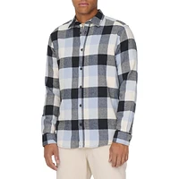 Long-Sleeve Check Cotton Shirt