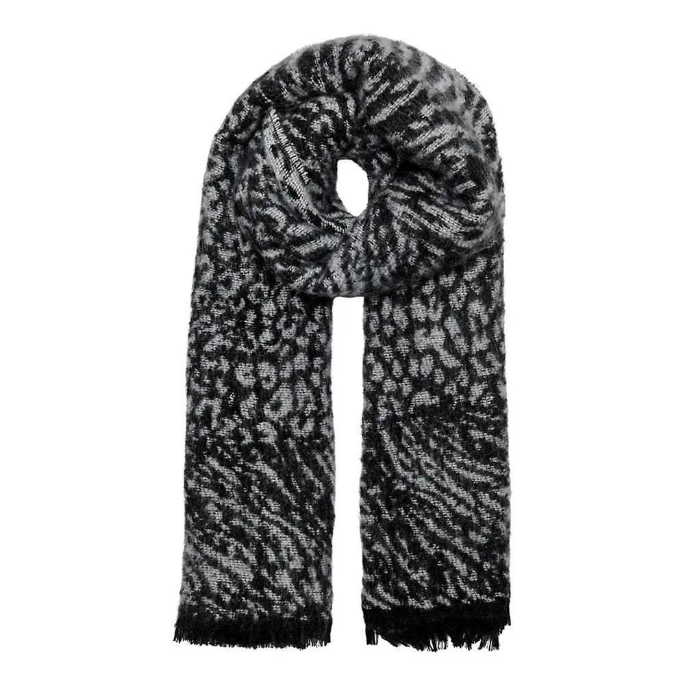 Trine Animal-Print Scarf